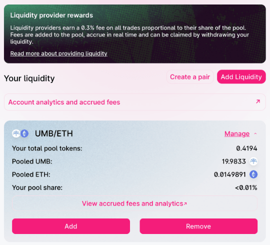 Umbrella Staking Portal